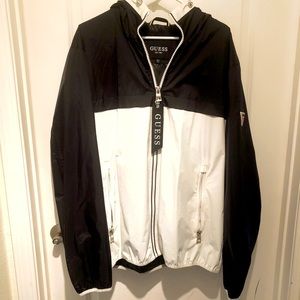 Guess Jacket, XXL, black and white